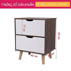 Kệ Đầu Giường Sang Trọng Thiết Kế Tối Giản SMLIFE Norris