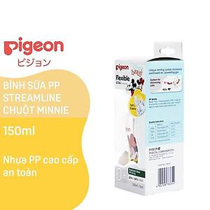 Bình Sữa Pigeon PP Streamline Hình Chuột Minnie 150ml250ml