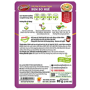 Xốt Gia Vị Bún Bò Huế Barona 110g ướp ngon chuẩn vị không cần nêm nếm
