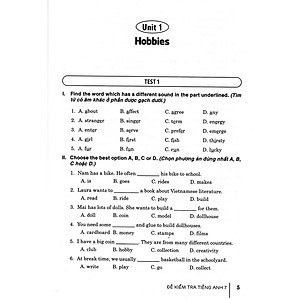 Đề Kiểm Tra Tiếng Anh Lớp 7 ( Dùng Kèm Sách Giáo khoa Kết Nối )