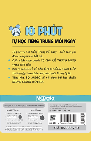 Sách 10 Phút Tự Học Tiếng Trung Mỗi Ngày (Tái Bản)