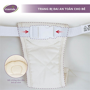 Nôi điện cho bé điều khiển từ xa kết hợp nhạc trắng ru ngủ Mastela SG239 - Nôi cho bé sơ sinh tới 2 tuổi bảo hành 12 tháng