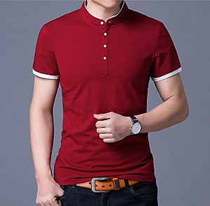 Áo thun nam ngắn tay cổ trụ thời trang SITAKI cao cấp ATN01