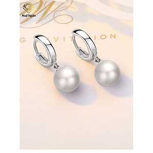 Bông tai bạc Ý 925 Huệ Ngân - Bông tròn RYE140951