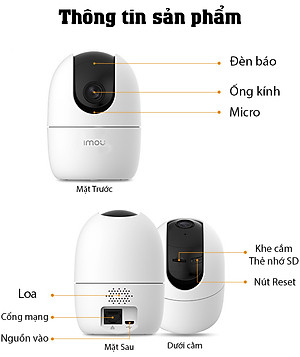 Camera wifi gia đình IMOU Ranger 2 A42P 4MP chính hãng xoay 360 độ , đàm thoại hai chiều , nhận thông báo khi phát hiện chuyển động và tiếng động lạ - Hàng Chính Hãng