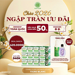 [Combo 2 Hộp] Cao Xoa Bóp Bạch Hổ Hoạt Lạc Cao BẢO LINH 20gram - Giảm nhức mỏi xương khớp, giảm đau lưng, cổ vai gáy, thần kinh toạ