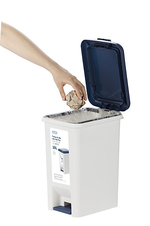 Thùng rác đạp chữ nhật Hiro 15L