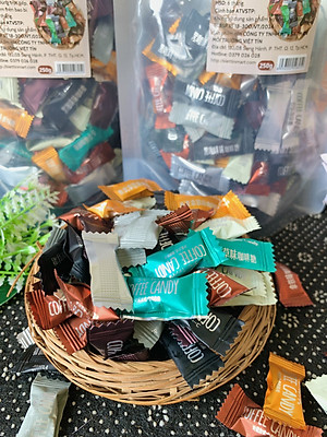 Kẹo Cà Phê Coffee Candy Đài Loan Không Đường Túi 250g