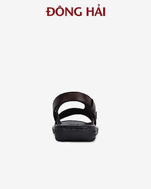 Sandal nam da bò Đông Hải quai ngang thiết kế bản to nam tính dễ phối trang phục - S1131
