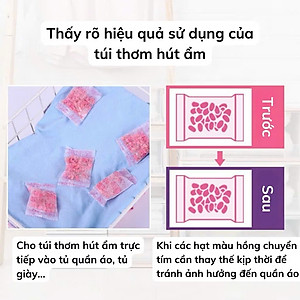 Set 3 Gói 3 Màu Thơm Hút Ẩm Long Não, Chống Ẩm Mốc, Đuổi Côn Trùng Tủ Quần Áo, Tủ Giày (Bịch 48 Túi) - HÀNG CHÍNH HÃNG MINIIN