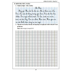 Đề Kiểm Tra Tiếng Việt 2 - Tập 1