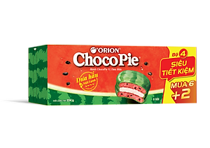 Bánh Orion ChocoPie Dưa Hấu ORION 372g