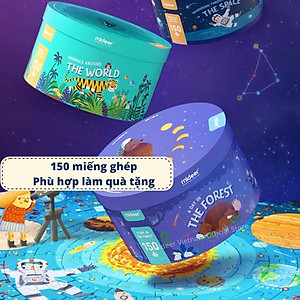 Đồ chơi xếp hình ghép hình puzzle dạng hình tròn Mideer - Chủ đề Khu rừng (150 mảnh ghép)