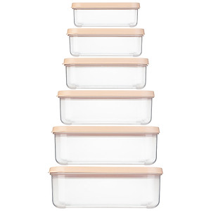 Hộp Đựng Thực Phẩm Chữ Nhật Nhiều Cỡ Có Nắp Sản Xuất Theo Tiêu Chuẩn Nhật Bản Inochi ( Tặng kèm khăn lau đa năng pakasa ) - Hàng Chính Hãng ( Giao màu ngẫu nhiên)