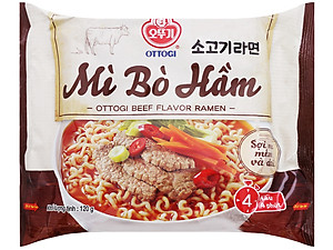 Lốc 8 Gói Mì Bò Hầm Ottogi 120g