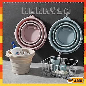 Xô nước gấp gọn 5L HENRYSA (màu ngẫu nhiên)