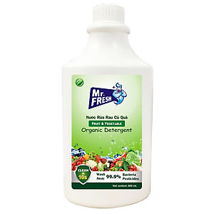 Nước ngâm rửa rau củ quả enzyme sinh học Mr Fresh 800ml