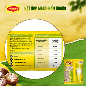 Hạt nêm cao cấp MAGGI vị Nấm Hương gói 450g