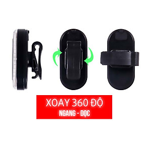 Led Đuôi Chớp Nhấp Nháy Xe Đạp BK400 100 Lumens Độ Sáng Cao 6 Chế Độ Sạc Điện USB MaiLee