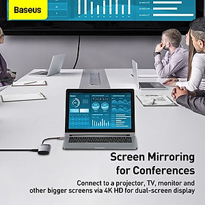 Hub Baseus Metal Gleam Series Multifunctional Type-C HUB Docking Station -Hàng Chính Hãng