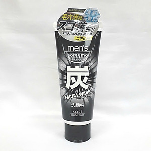 Sữa Rửa Mặt Nam Chiết Xuất Than Hoạt Tính Kosé Softymo Men's Facial Wash A (130 G)