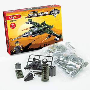 Đồ Chơi Lắp Ráp Khí Tài Quân Sự - Chiến Đấu Cơ - Cresta DK81056 (140 Chi tiết)