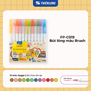 Bút lông 5/12/24 màu Cotton Candy - Hygee - Blooming - Cherry Blossom đầu Brush Thiên Long Colokit