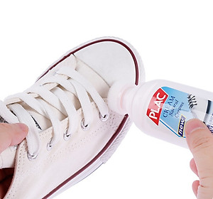 Chai Cọ Tẩy Trắng Giày Dép Túi Xách Plac 100ml Đầu Chổi, Nước Tẩy Vết Bẩn Ố Vàng, Dung Dịch Tẩy Rửa Vệ Sinh Giày Dép Chuyên Dụng Cho Gia Đình
