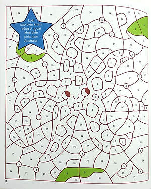 Sách Tô Màu Theo Số Dưới Đại Dương