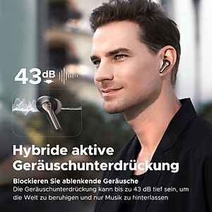 Tai Nghe True Wireless SoundPEATS Capsule 3 Pro Bluetooth 5.3, ANC 43dB, 6 Mic - Hàng Chính Hãng