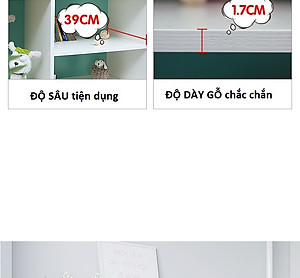 Kệ sách / để đồ chơi trẻ em cao cấp ks06