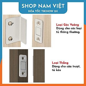 Bộ Nam Châm Dán Cửa Giúp Giữ Cửa Tủ Chắc Chắn, Không Cần Khoan Vít