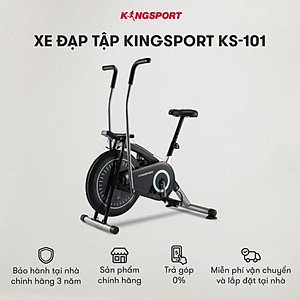 Miễn phí lắp đặt | Xe đạp tập KINGSPORT KS-101 tập luyện toàn thân, tích hợp đồng hồ đo lường chỉ số, cân nặng phù hợp từ dưới 75kg