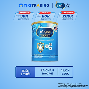 Sữa bột Enfagrow Enspire 3 850g hỗ trợ đề kháng với Lactoferrin dành cho trẻ từ 2-6 tuổi