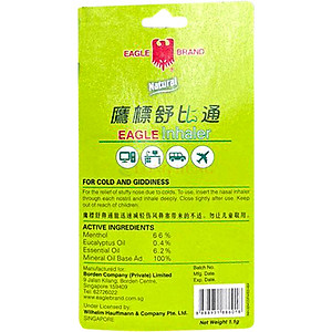 Ống hít thông mũi con ó Eagle Inhaler (1.1g) - Hàng chính hãng