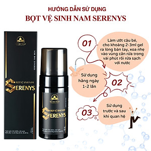 Dung dịch vệ sinh nam Serenys dạng bọt 100ml - Khử mùi hôi ở nam