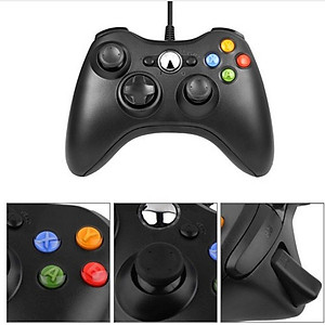 Gamepad Tay cầm chơi Game X360 dây USB cho máy tính Laptop hàng nhập khẩu