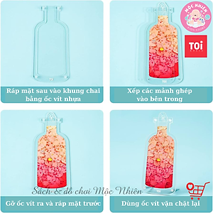 Đồ chơi xếp hình puzzle trong chai Pet in the Botte và Tiệc trà nữ thần bằng Acrylic trong suốt - Hãng TOI WORLD