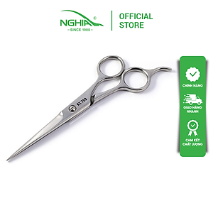 Kéo Cắt Tóc Thép Không Gỉ Kềm Nghĩa KT-703
