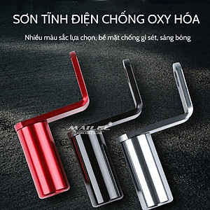 Chân đế mở rộng gắn chân gương chiếu hậu cho xe máy, xe đạp điện, xe gắn máy, xe đạp chất liệu Nhôm gắn thêm phụ kiện đèn xe, còi, kẹp điện thoại Mai Lee