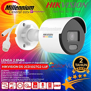 Camera IP 2mp có màu ban đêm Hikvision mã DS-2CD1027G0-L - Hàng Chính Hãng