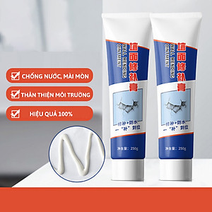 Keo Vá Tường Chống Thấm 250gr - Trám Trét Vết Nứt Khe Hở Tường - Chống Mốc Ẩm Làm Sạch Tường