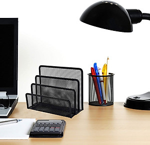 Khay kệ đựng tài liệu ĐỂ BÀN, giá đựng sách, kệ khay lưới 3 ngăn để hồ sơ giấy tờ  văn phòng học sinh sinh viên sách vở điện thoại truyện tranh Legaxi