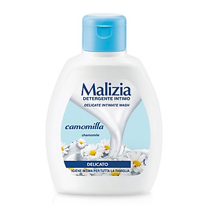 Dung dịch vệ sinh hoa cúc trắng Malizia Delicate Wash Chamomile 200ml tặng kèm móc khóa