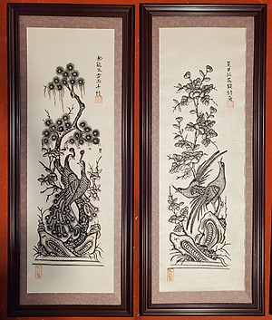 Tranh dân gian Đông Hồ-TÙNG CÚC HỒNG MAI