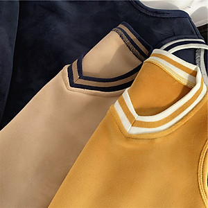 Áo gile nhung cổ tim cho bé trai bé gái, hàng Quảng Châu chuẩn, chất nhung mịn đẹp dày ấm, mẫu mới Thu Đông 2024 | MA01