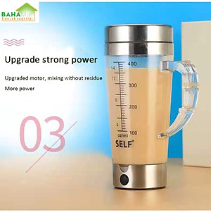 CỐC KHUẤY TỰ ĐỘNG PHA SỮA, CAFE, BỘT PROTEIN… THAY CỐC LẮC CỐC TRỘN "BAHAMAR" Sử dụng đơn giản, chỉ cần nhấn nút nguồn trên động cơ để trộn, thêm bột và chờ 30 giây.