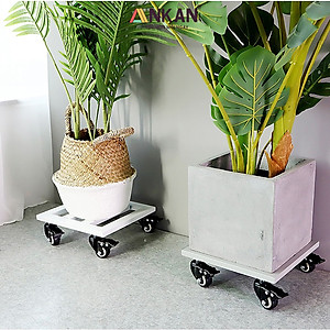 Bánh Xe Đẩy Hàng Có Bạc Đạn Và Khóa ANKAN, Bánh Xe Nhựa PVC Mini 40mm