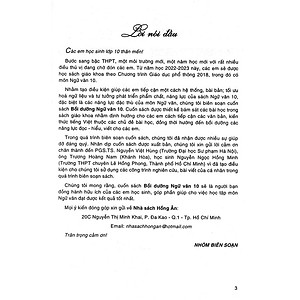 Bồi Dưỡng Ngữ Văn Lớp 10 ( Dùng kèm Sách Giáo Khoa Chân Trời Sáng Tạo )