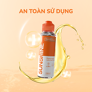 Gel bôi trơn ấm nóng Shell Sunshine - Chai 100ml | SHELL CHÍNH HÃNG